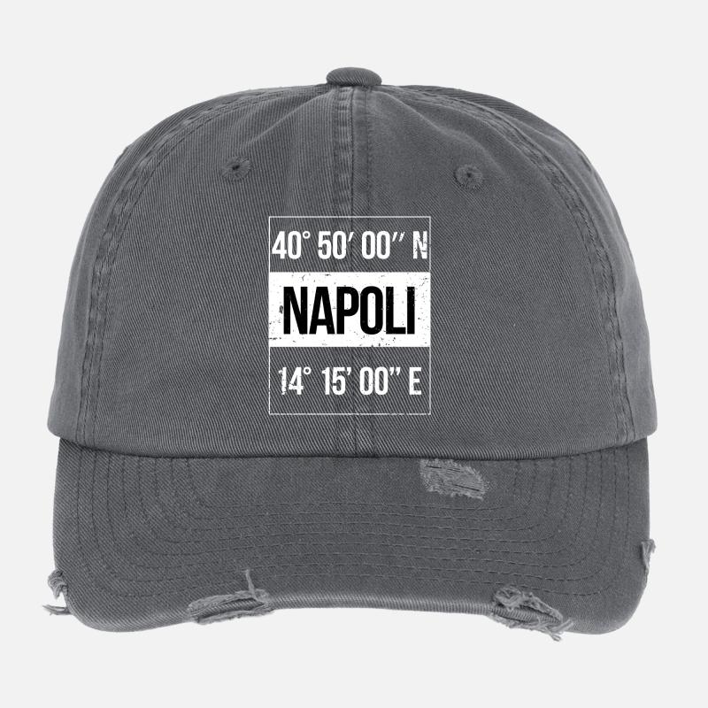 Coordonnées : Naples, Naples, Italie Casquette vintage effet usé Flexfit