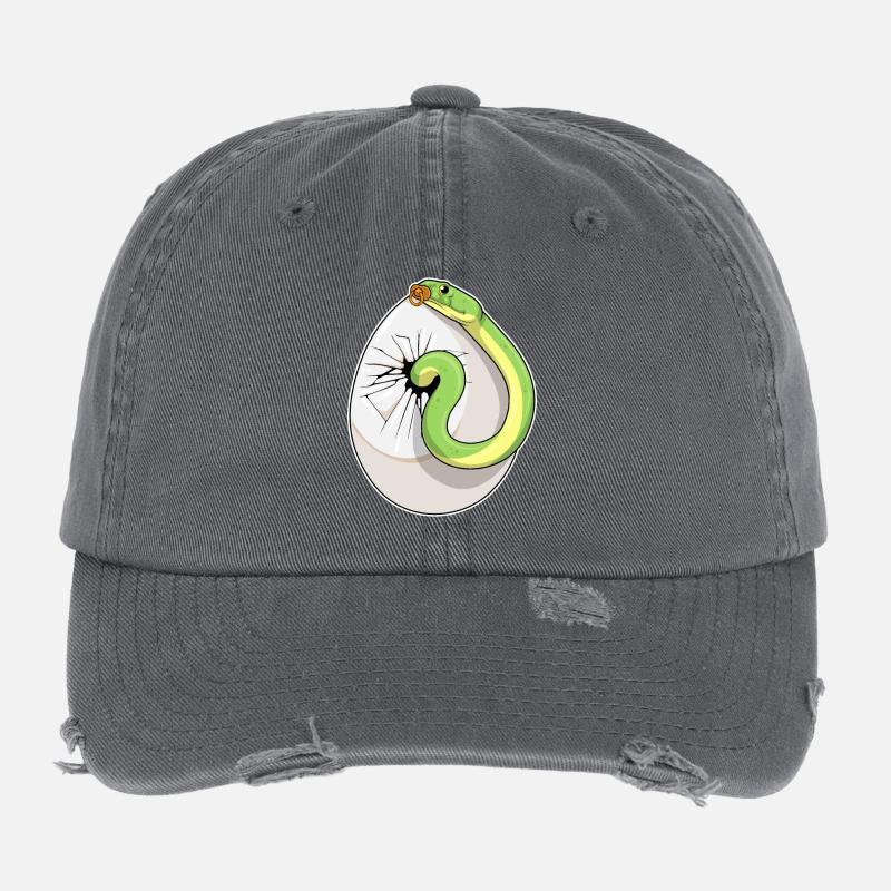 Tétine Serpent Bébé Casquette vintage effet usé Flexfit