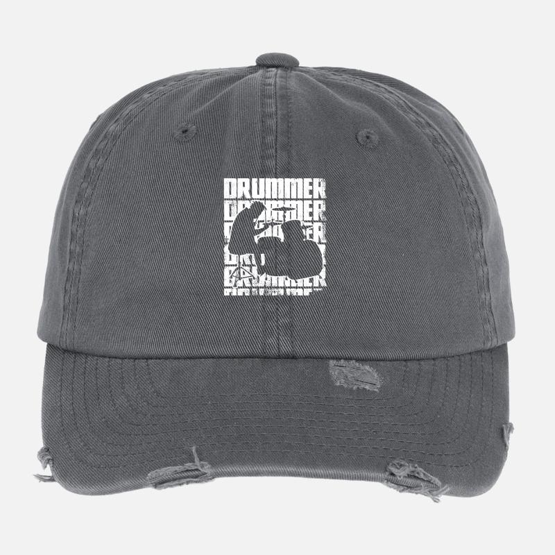 Lustiger Drummer Flexfit Vintage Destroyed Cap
