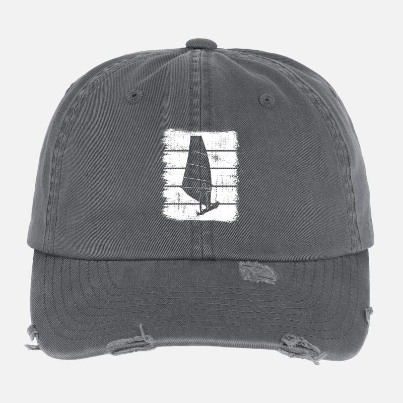 Windsurfing Sketch Flexfit Vintage Destroyed Cap