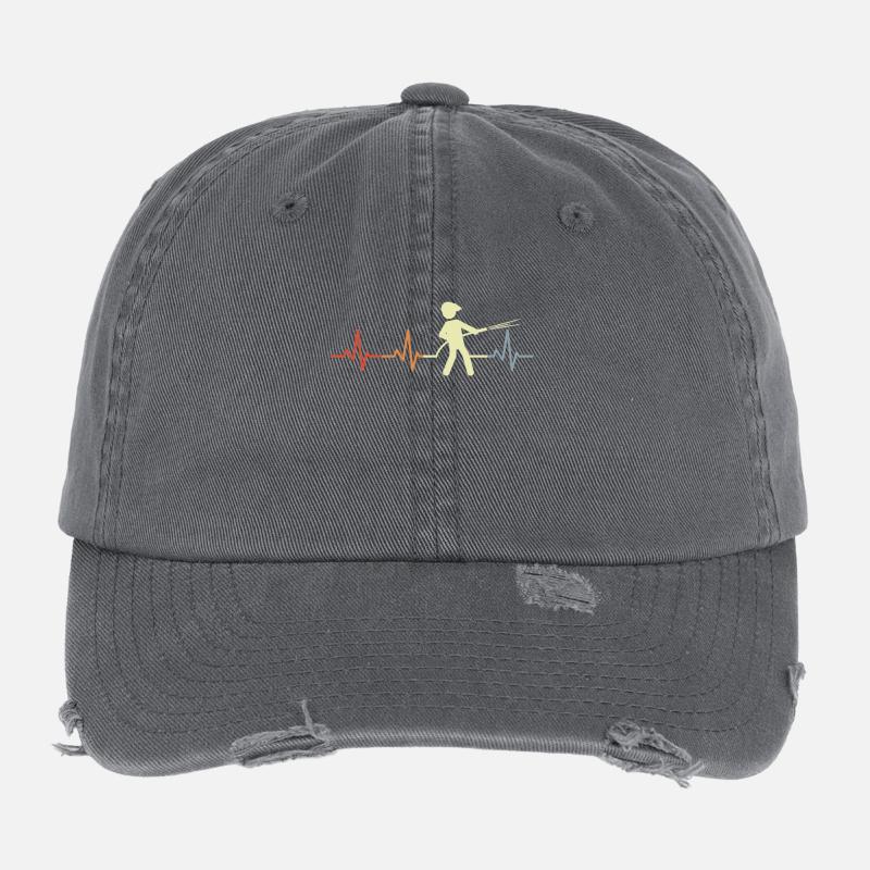 Palpitations des pompiers Casquette vintage effet usé Flexfit