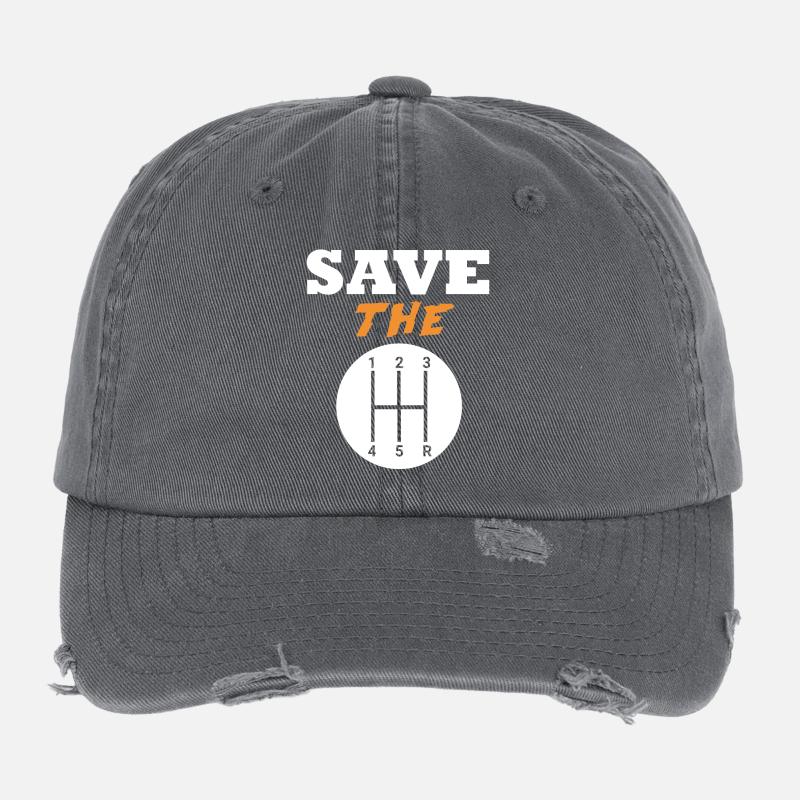 Save The Manuals Flexfit Vintage Destroyed Cap