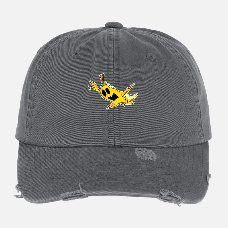 Zombie Banane Horreur Effrayant Casquette vintage effet usé Flexfit