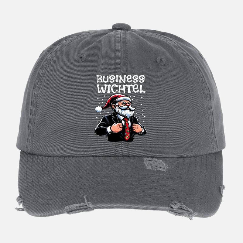 Gnome d’affaires Gnome de Noël Casquette vintage effet usé Flexfit