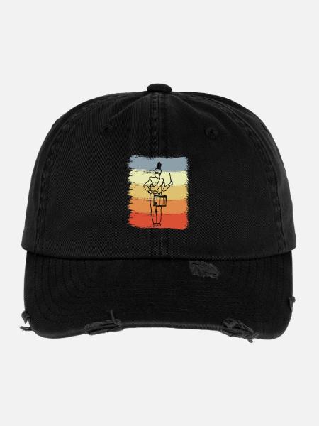 Spielmannszug - Flexfit Vintage Destroyed Cap - Schwarz - Vorne