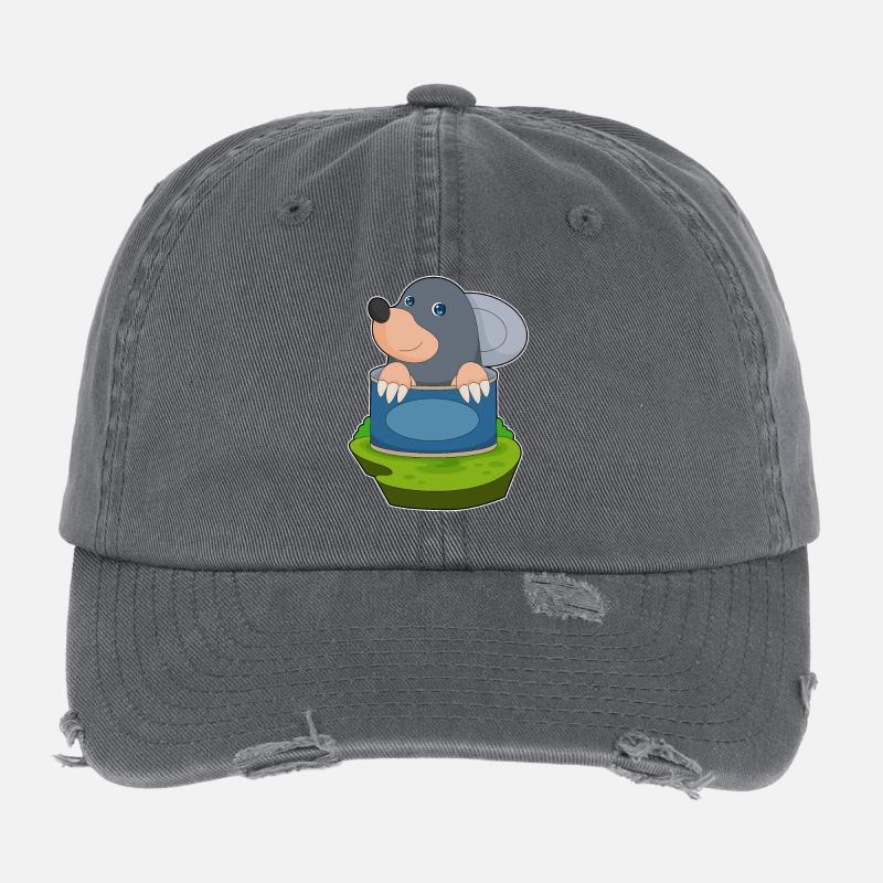 Étain de Taupe Casquette vintage effet usé Flexfit