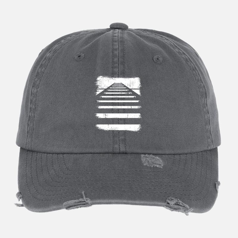Railroad Track Flexfit Vintage Destroyed Cap