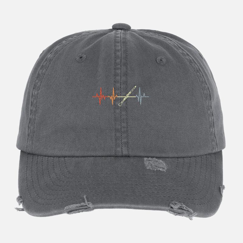 Vintage Clarinet Heart Line Flexfit Vintage Destroyed Cap