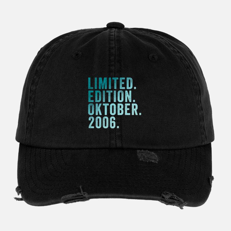 limitierte Auflage zum 18. Geburtstag Oktober 2006 Flexfit Vintage Destroyed Cap