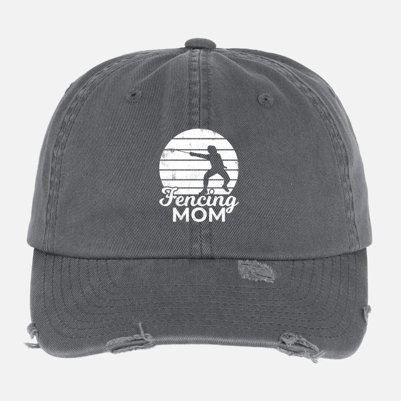 Mama Fechterin Flexfit Vintage Destroyed Cap