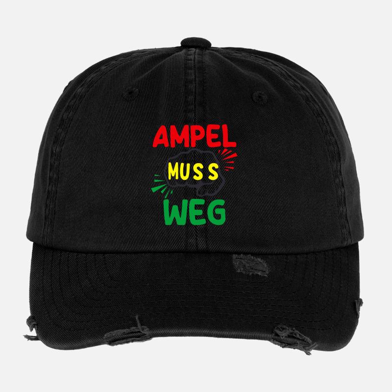 Ampel muss weg Flexfit Vintage Destroyed Cap