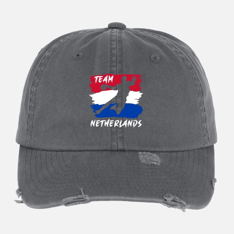 Handball Team Netherlands Flexfit Vintage Destroyed Cap