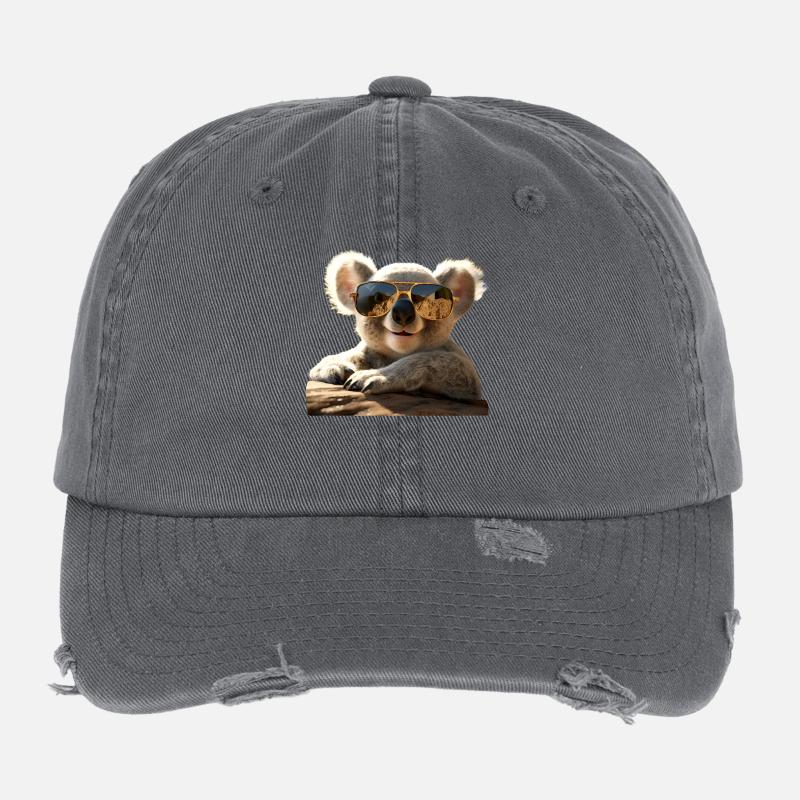 Koala Australien Koalas Koalabär Süßer Koala Bär Flexfit Vintage Destroyed Cap