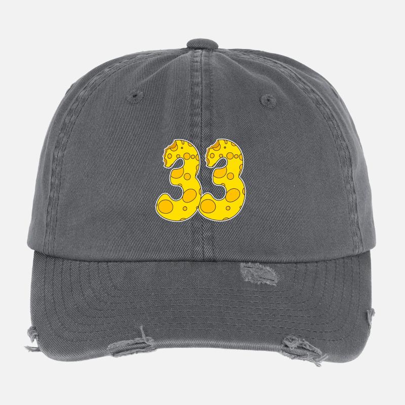 33 ans Lustig Käse Casquette vintage effet usé Flexfit