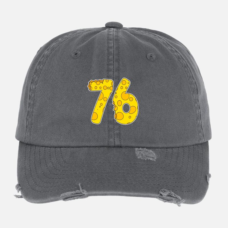 76 ans de Lustig Käse Casquette vintage effet usé Flexfit