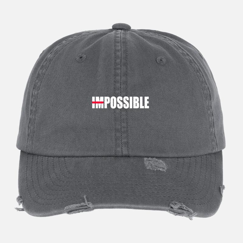 Une motivation pas impossible Casquette vintage effet usé Flexfit