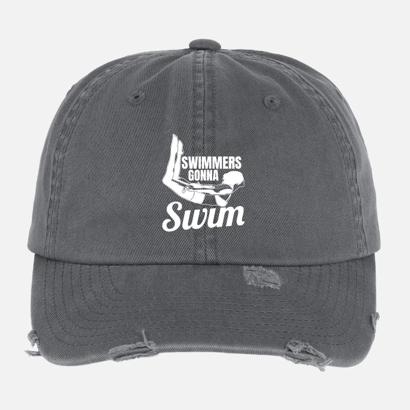 Weibliches Schwimmteam Flexfit Vintage Destroyed Cap