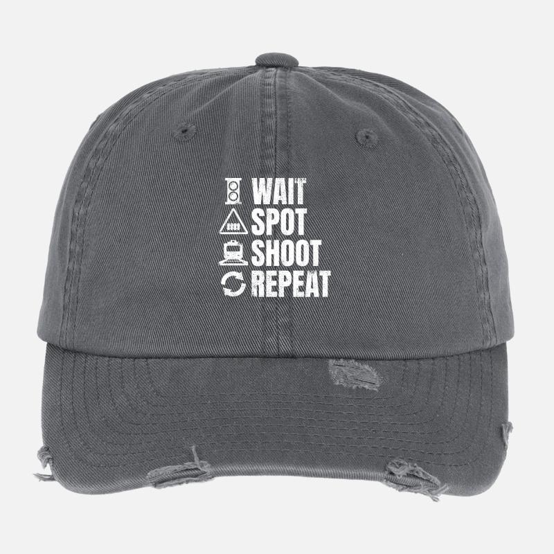 Trainspotter schedule Flexfit Vintage Destroyed Cap