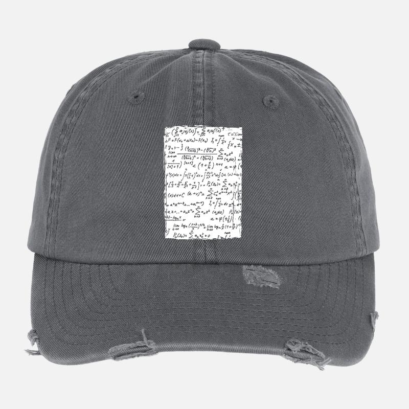Formules mathématiques Casquette vintage effet usé Flexfit
