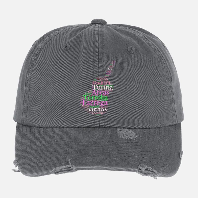 Compositeurs pour Guitare classique espagnole Casquette vintage effet usé Flexfit