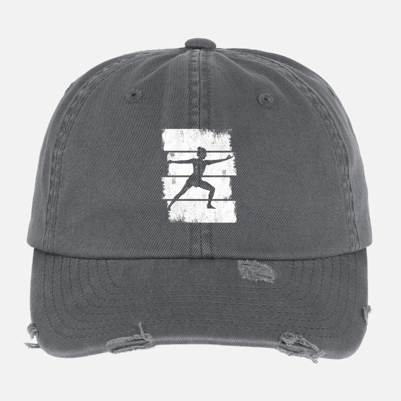 Yogini Zeichnung Flexfit Vintage Destroyed Cap