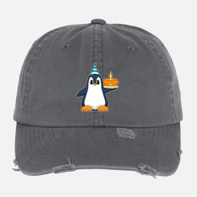 Gâteau d’anniversaire du Pingouin Casquette vintage effet usé Flexfit
