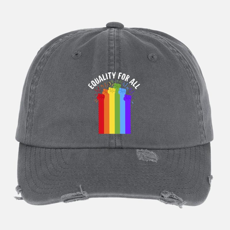 Égalité pour tous Casquette vintage effet usé Flexfit