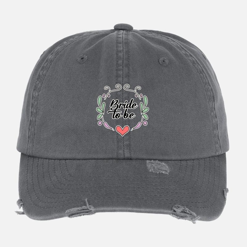 Braut Spruch Motiv Flexfit Vintage Destroyed Cap