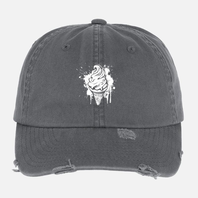 Cornet de glace Splash Casquette vintage effet usé Flexfit