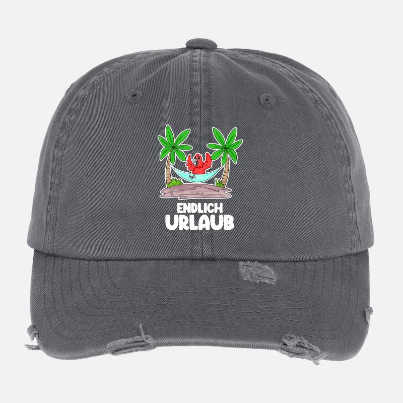 Urlaub Ferien Frei Flexfit Vintage Destroyed Cap