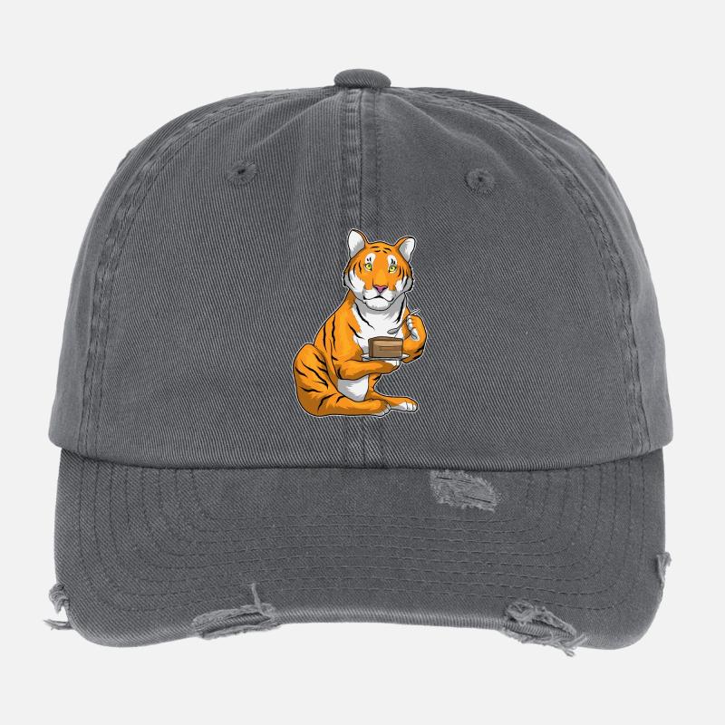Gâteau du tigre Casquette vintage effet usé Flexfit