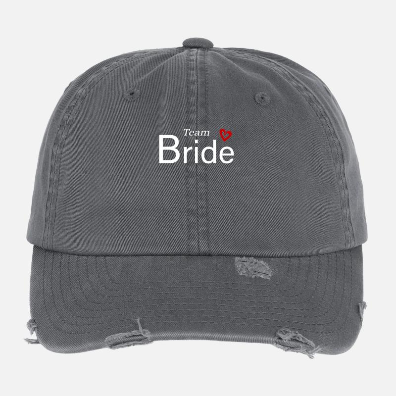 Team Braut Hochzeitsfeier Flexfit Vintage Destroyed Cap