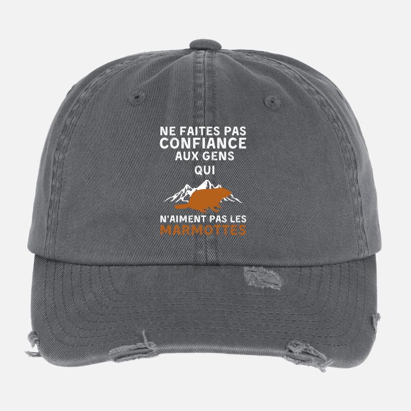 Marmottes Casquette vintage effet usé Flexfit