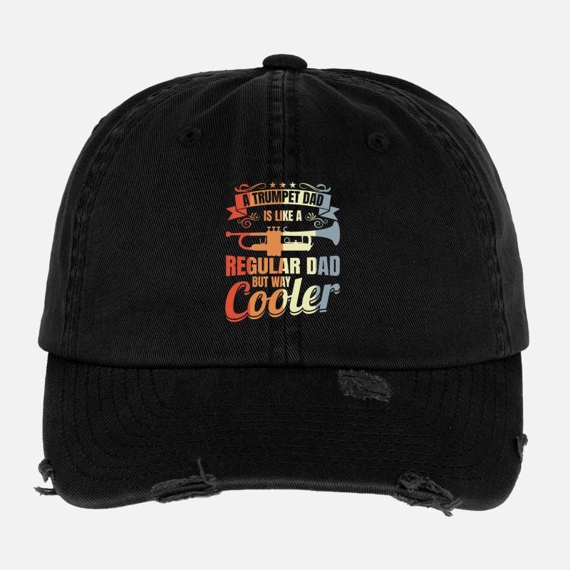 Trumpet player father Flexfit Vintage Destroyed Cap