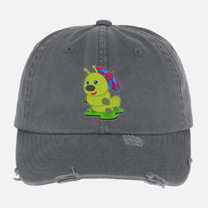 Parapluie Caterpillar Casquette vintage effet usé Flexfit