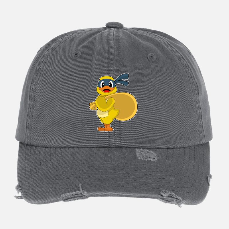 Ente Bandit Geldsack Flexfit Vintage Destroyed Cap