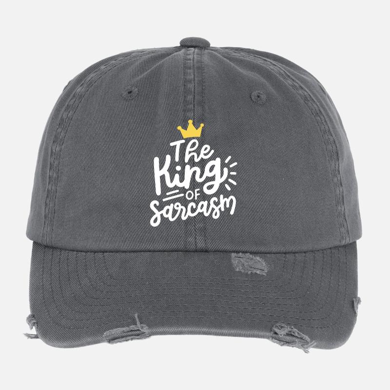 Sarkasmus sarkastisch Flexfit Vintage Destroyed Cap