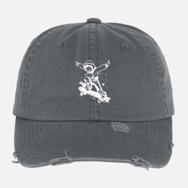 Skateboard Boy Flexfit Vintage Destroyed Cap