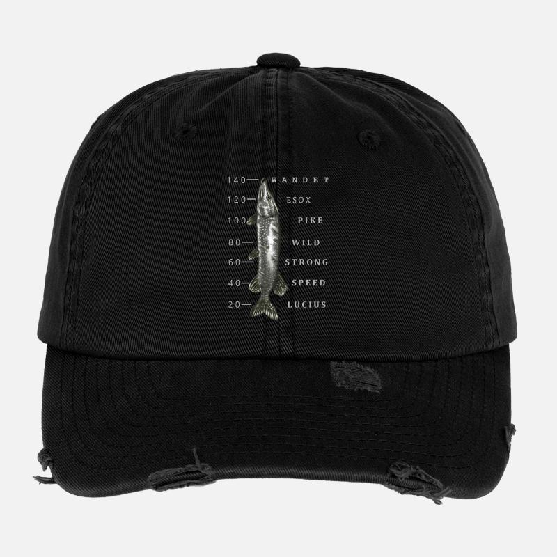 Großer Hecht Flexfit Vintage Destroyed Cap
