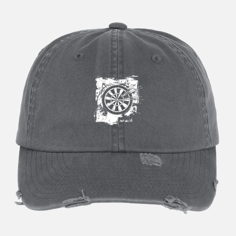Jeu de fléchettes drôle Casquette vintage effet usé Flexfit