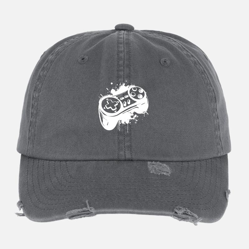 Gaming Flexfit Vintage Destroyed Cap