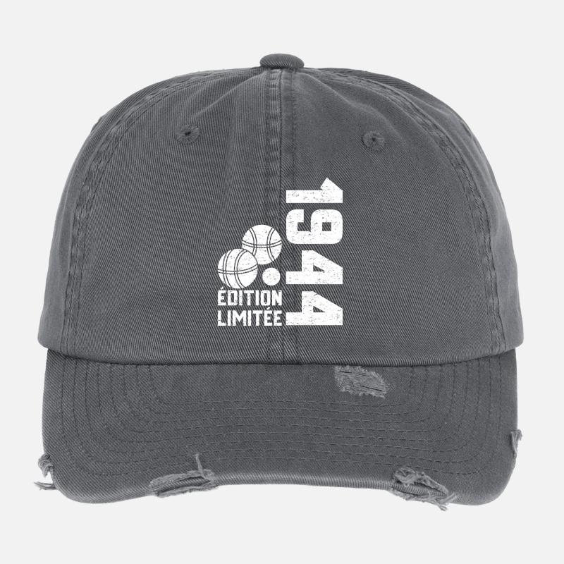 1944 Limitierte Auflage Pétanque 80-jähriges Jubiläum Flexfit Vintage Destroyed Cap