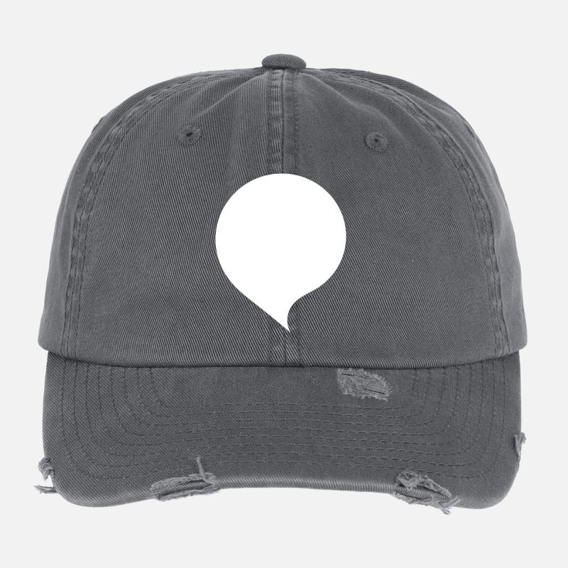 Personalize your own speech bubble comic Flexfit Vintage Destroyed Cap