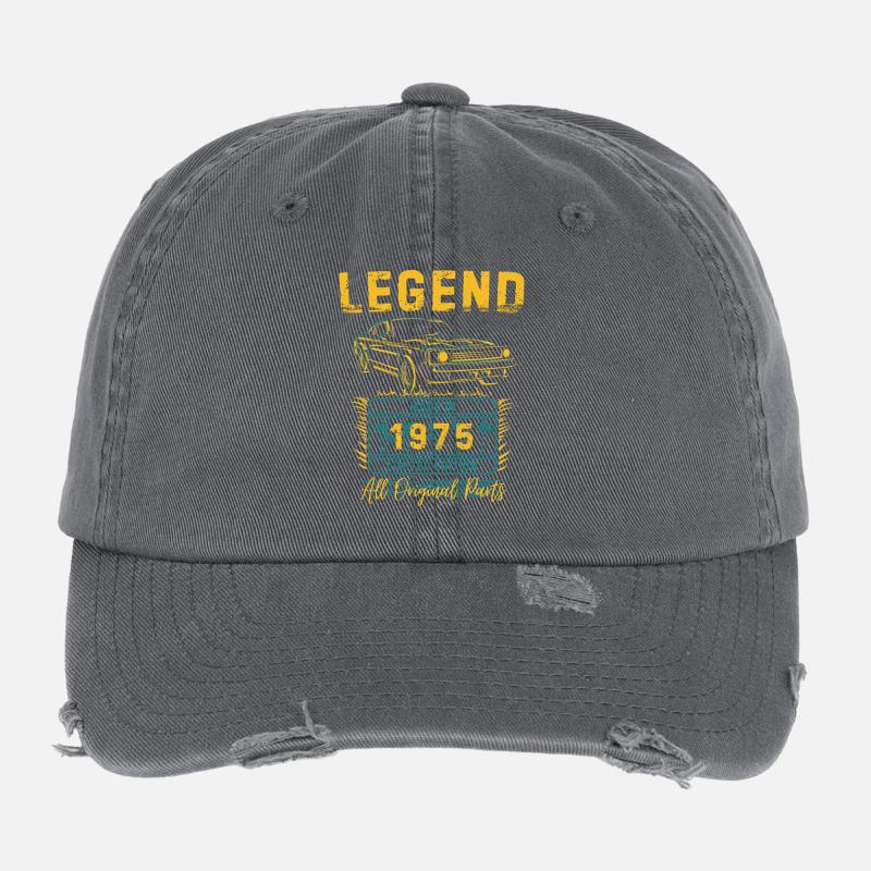 Légende créée en 1975 Casquette vintage effet usé Flexfit