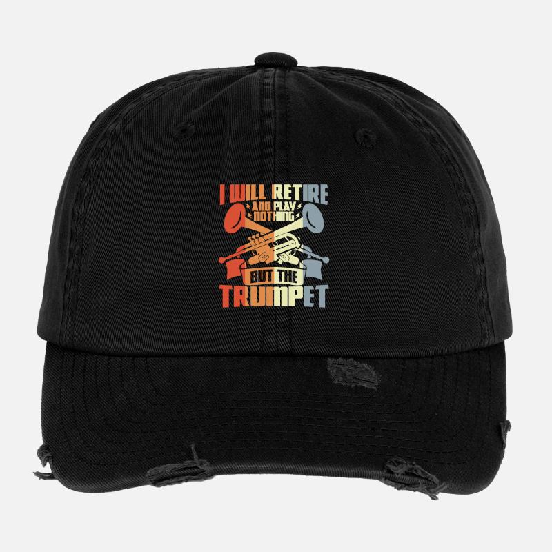 Pensionierter Trompeter Flexfit Vintage Destroyed Cap