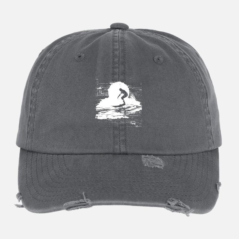 Croquis de surf Casquette vintage effet usé Flexfit