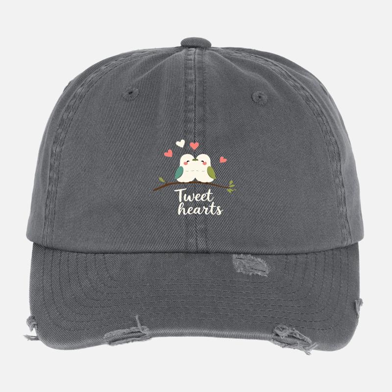Tweet hearts Flexfit Vintage Destroyed Cap