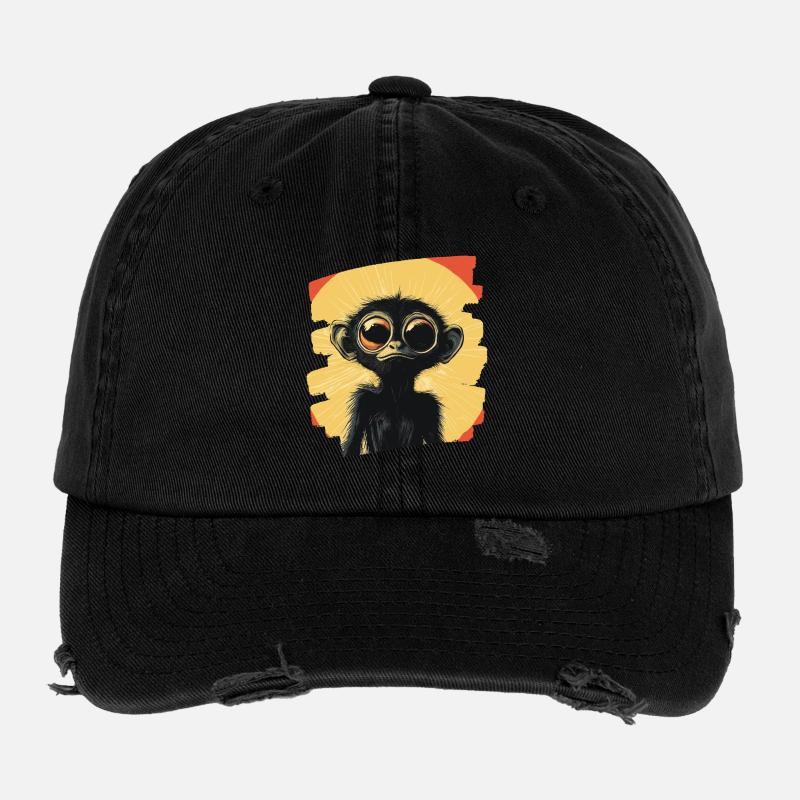 Spinnenaffe Retro Flexfit Vintage Destroyed Cap