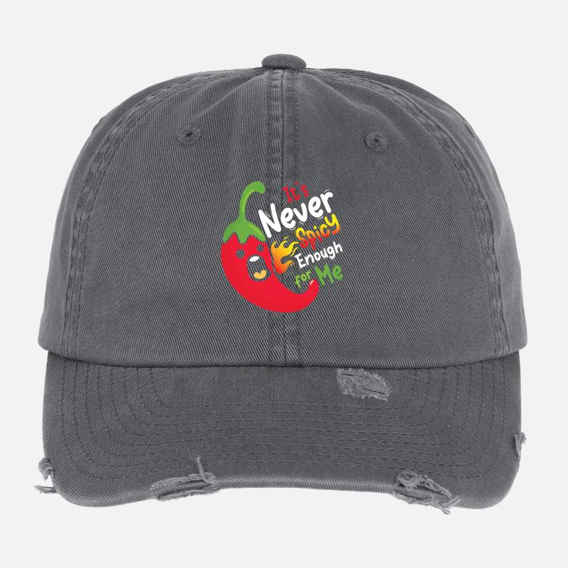 It s never spicy enough for me 08 Flexfit Vintage Destroyed Cap