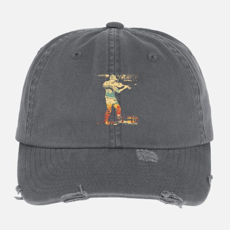 Violon Style BD Casquette vintage effet usé Flexfit